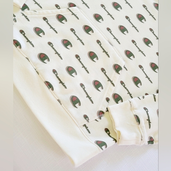 Champion Hoodie Youth Extra Large Logo All Over Print XL Sweatshirt NWOT - Picture 5 of 7